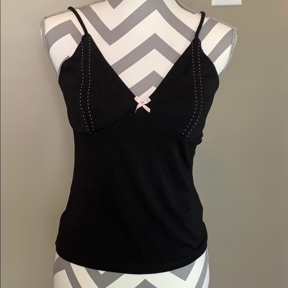 Black & Pink Charlotte Russe Tank Top